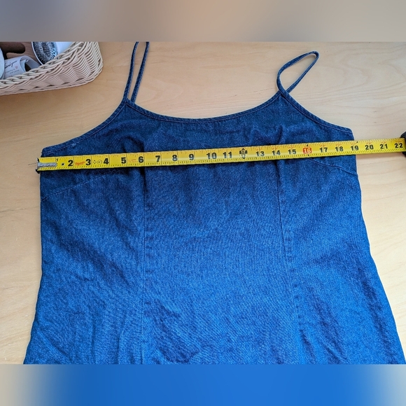 Y2K 2000 Vintage Jesse Ryan Denim Mini Dress Size Large Made In Canada - Picture 9 of 11